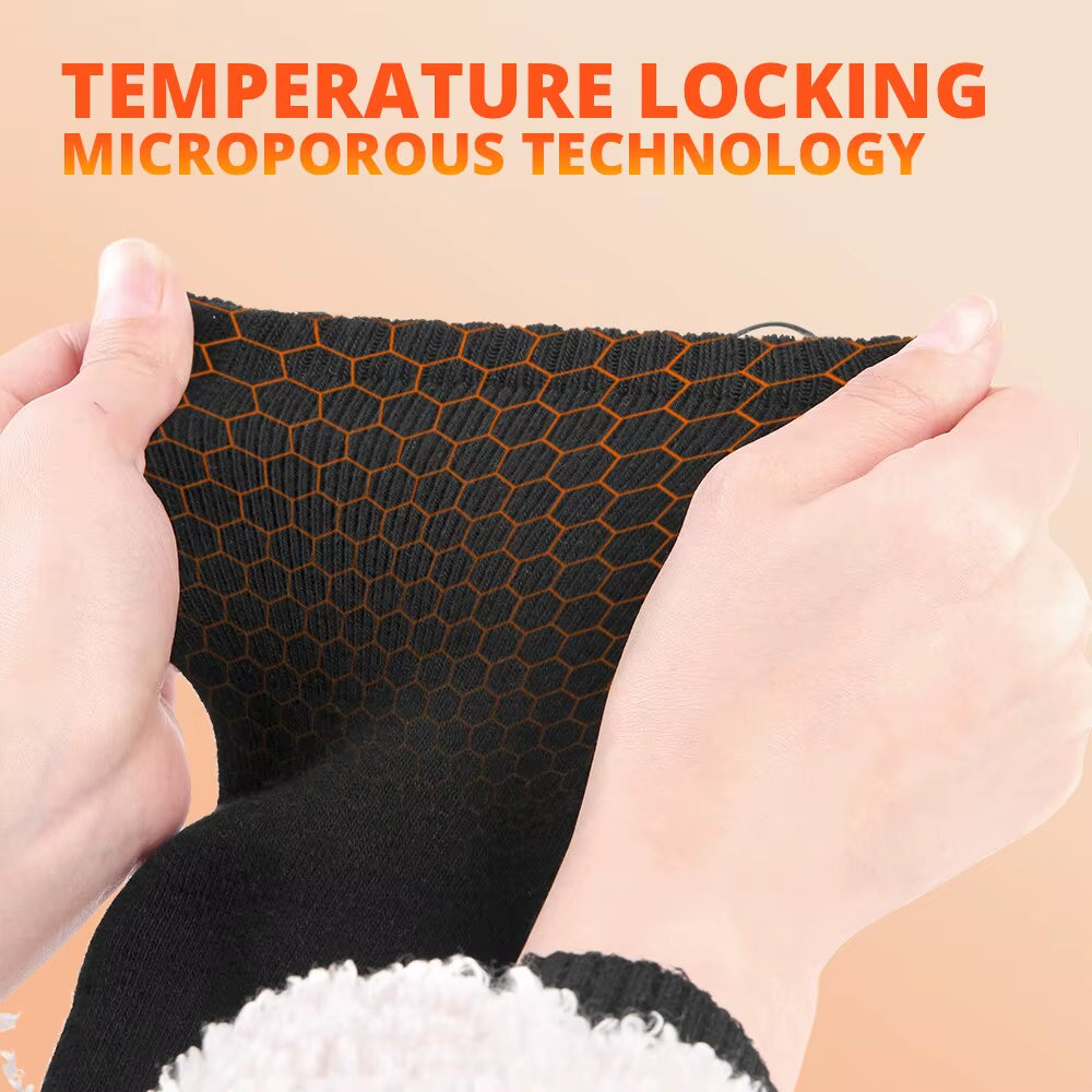 Heated Socks Winter Warm Snowmobile Skiing Heated Socks Rechargeable Outdoor Sport Thermal Heated Foot Warmer Ski Sports