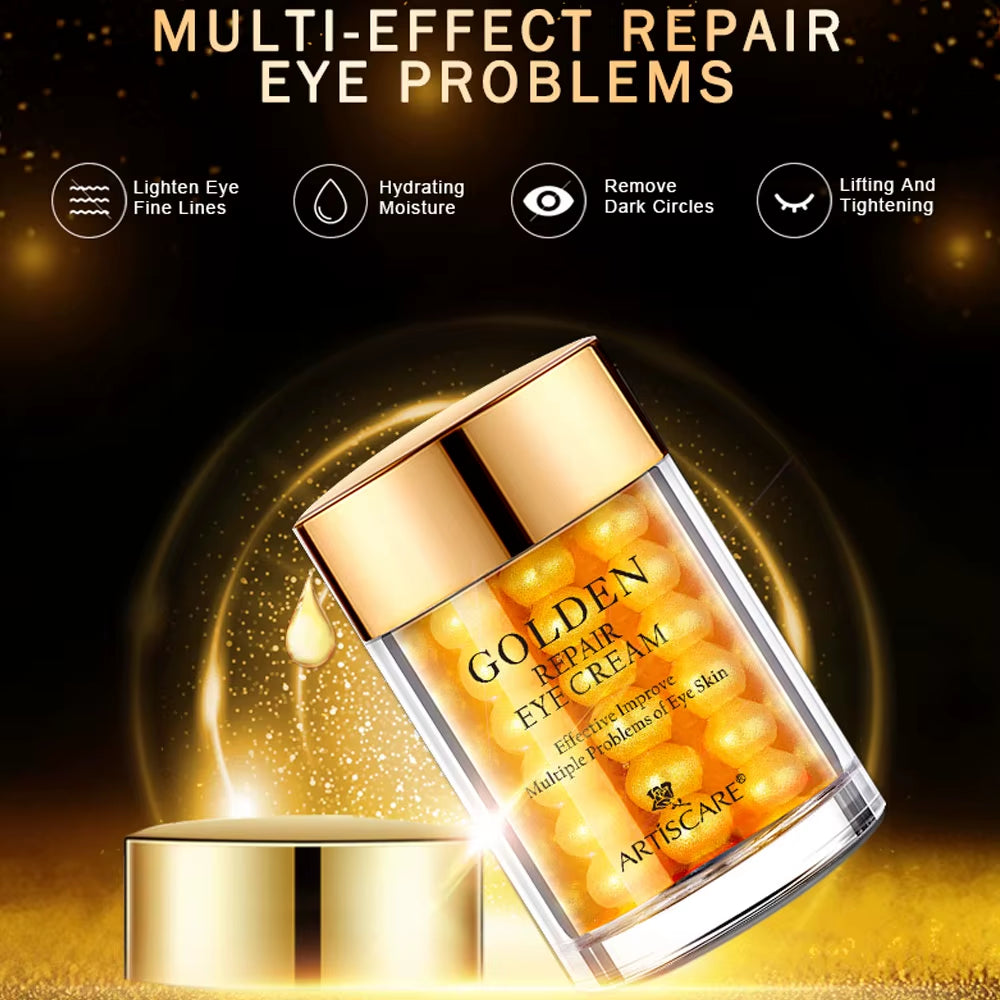 Luxurious 24K Gold Skincare Set - Revitalize Your Skin with Moisturizing Face Cream, Serum, and Dark Circles Essence - Premium Korean Beauty Products